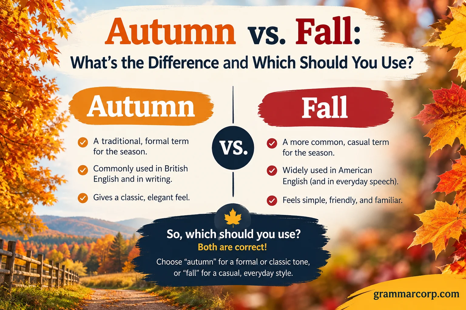 Autumn vs. Fall