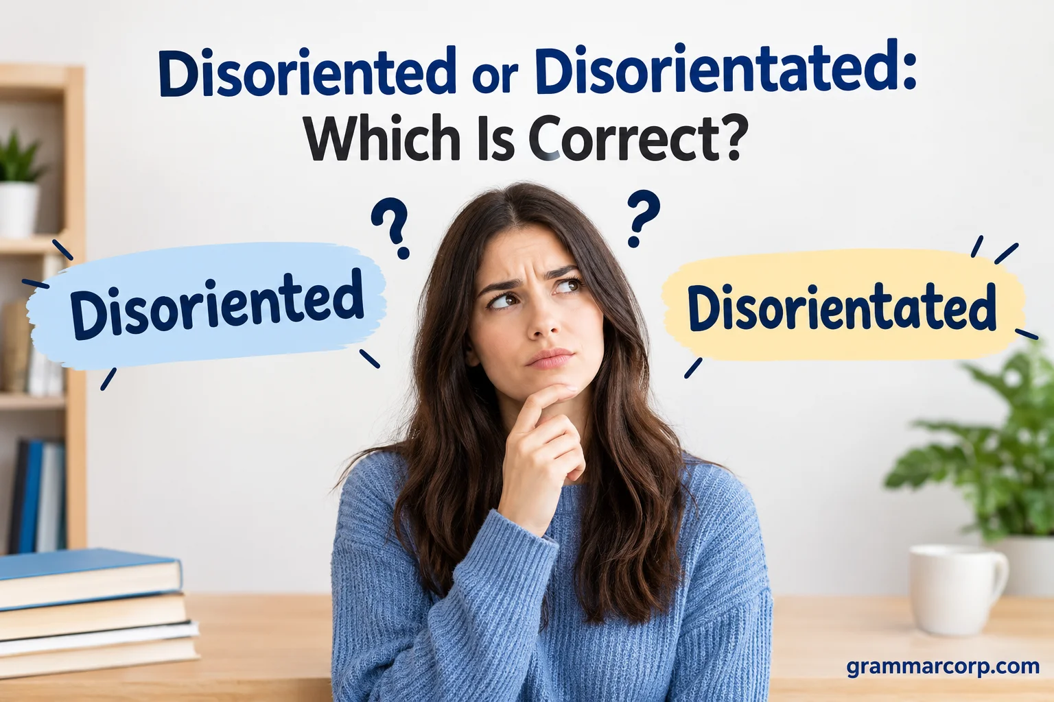 Disoriented or Disorientated