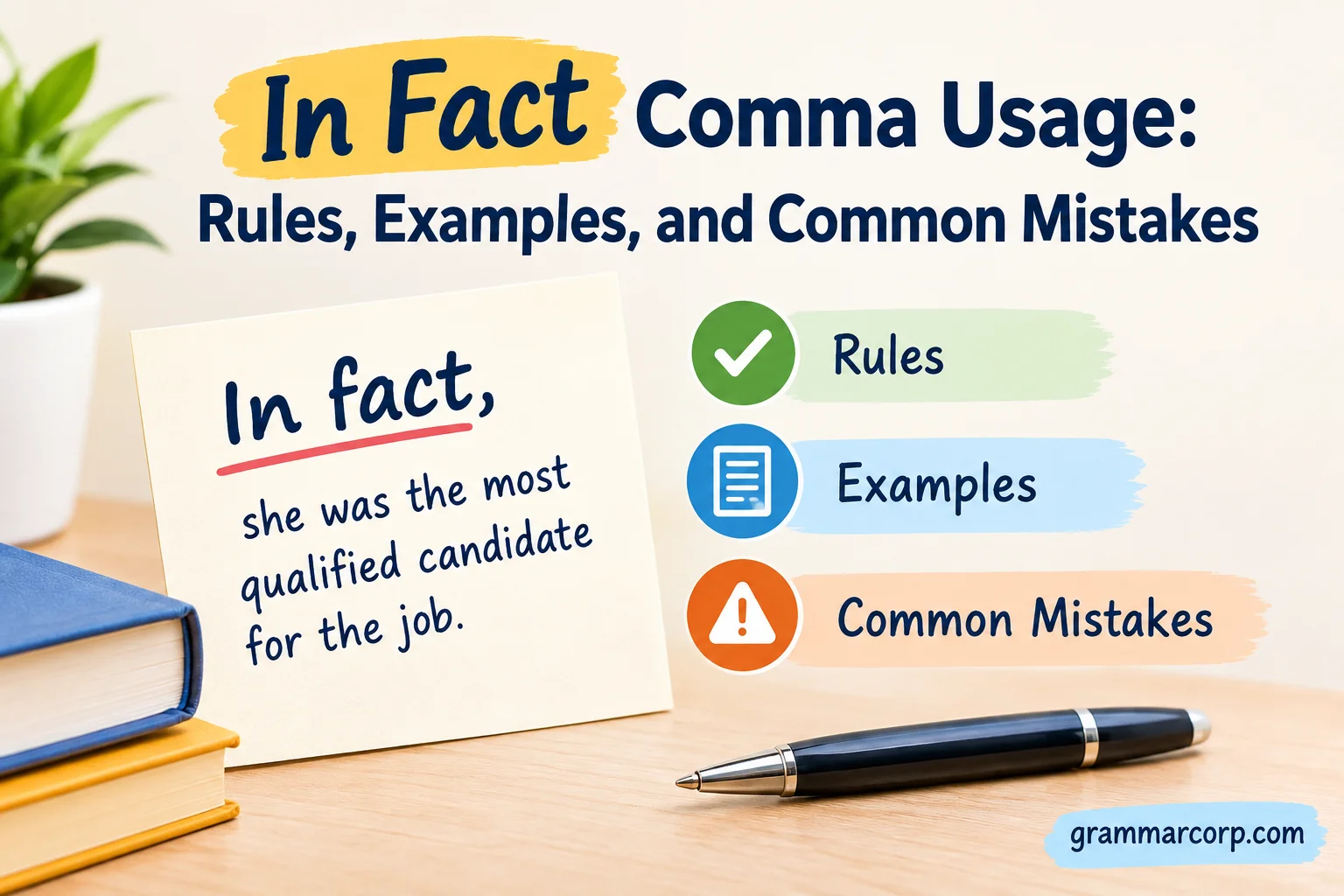 In Fact Comma Usage