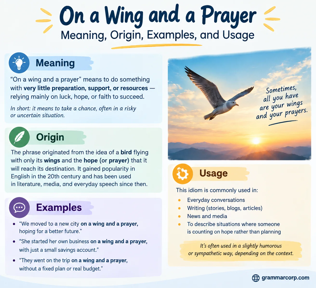 On a Wing and a Prayer