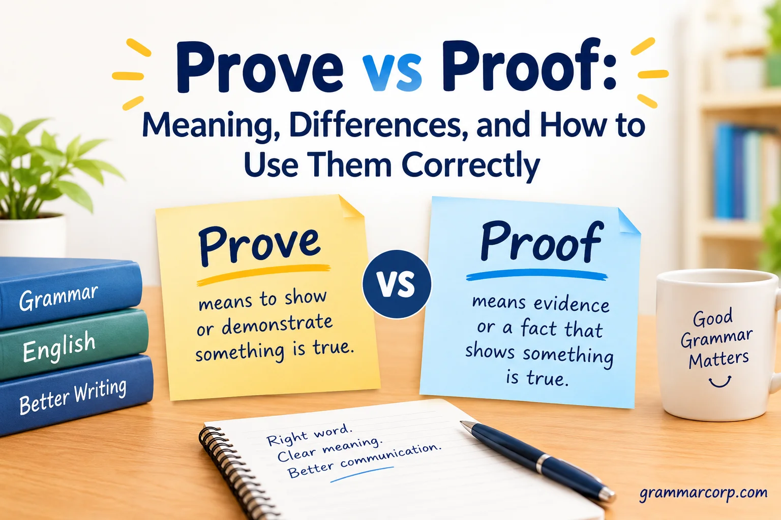 Prove vs Proof