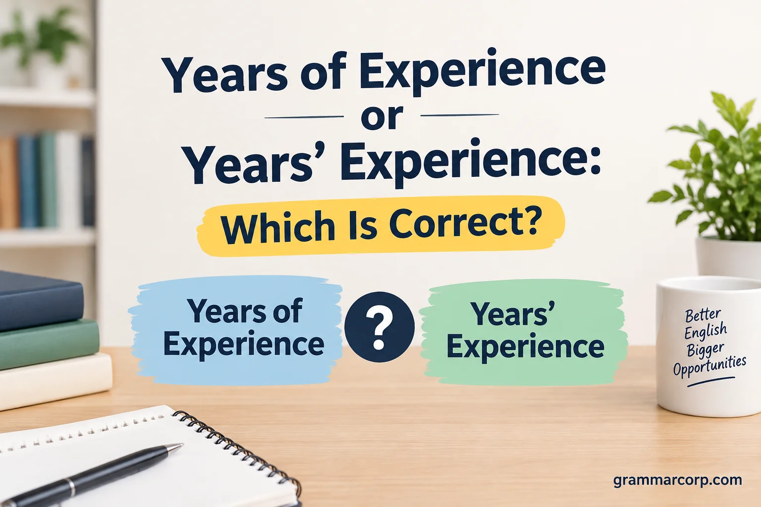 Years of Experience or Years’ Experience