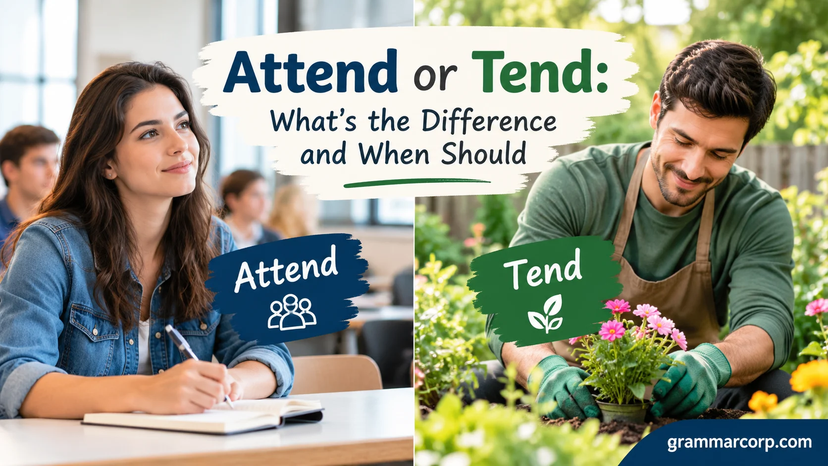 Attend or Tend: What’s the Difference and When Should?