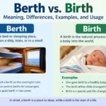 Berth vs. Birth: Meaning, Differences, Examples, and Usage