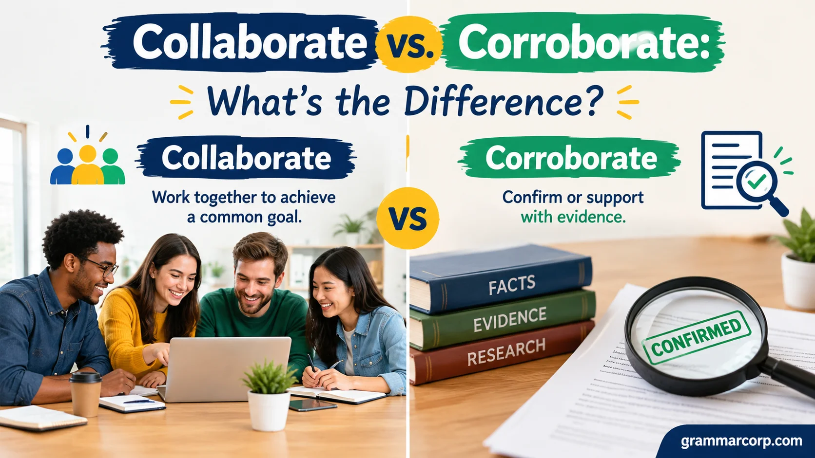 Collaborate vs. Corroborate: What’s the Difference?