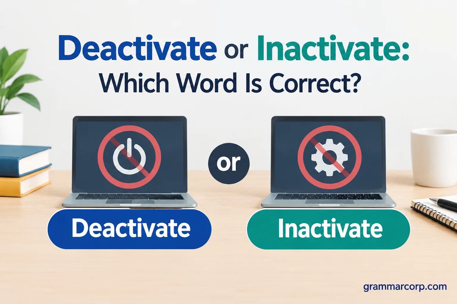 Deactivate or Inactivate: Which Word Is Correct?