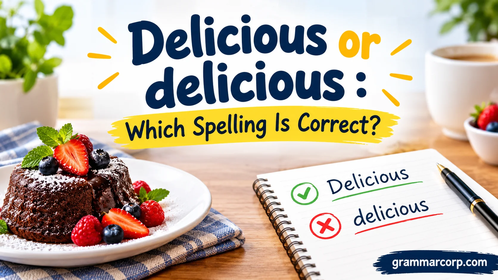 Delicious or delicious : Which Spelling Is Correct?