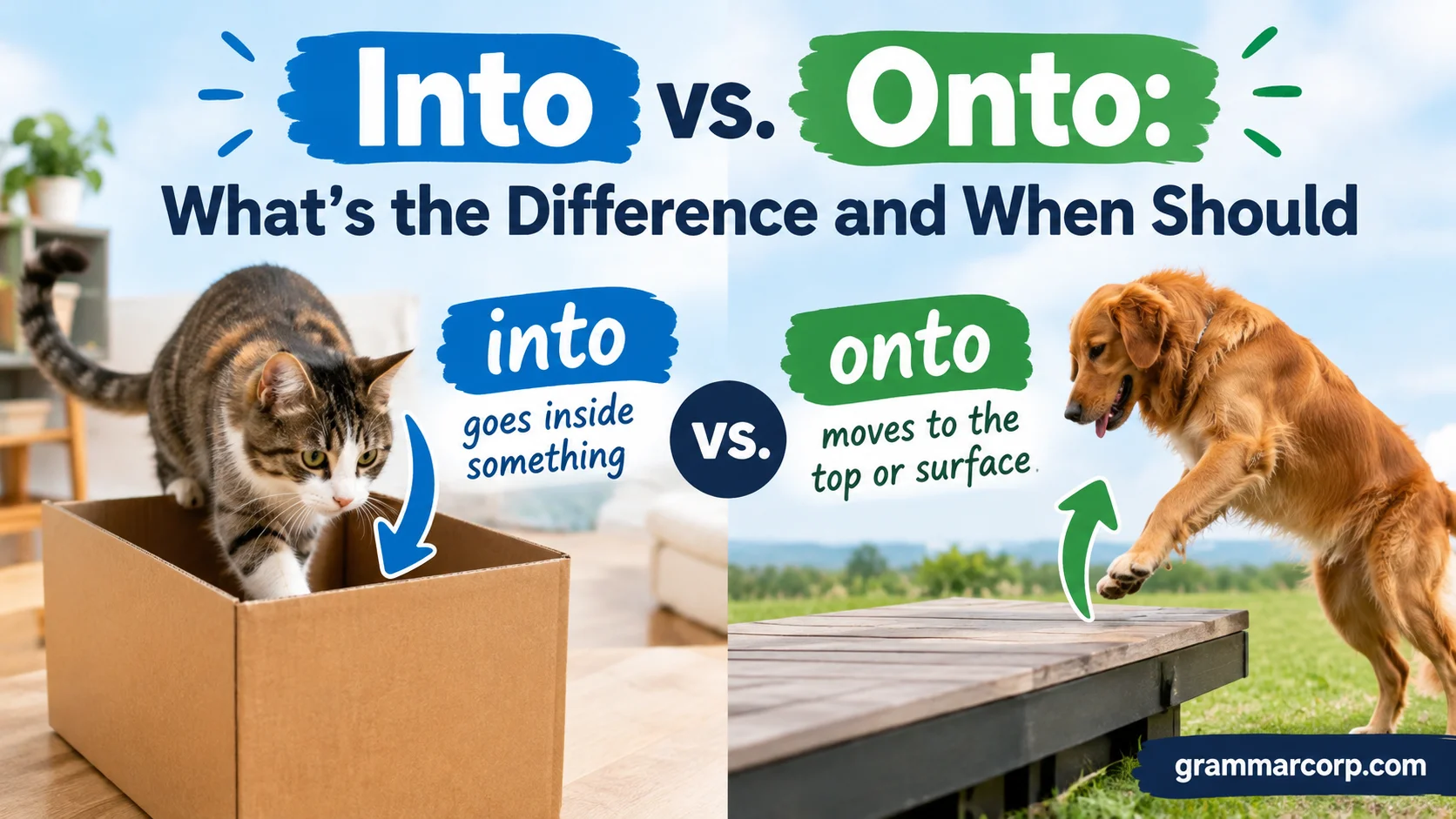 Into vs. Onto: What’s the Difference and When Should