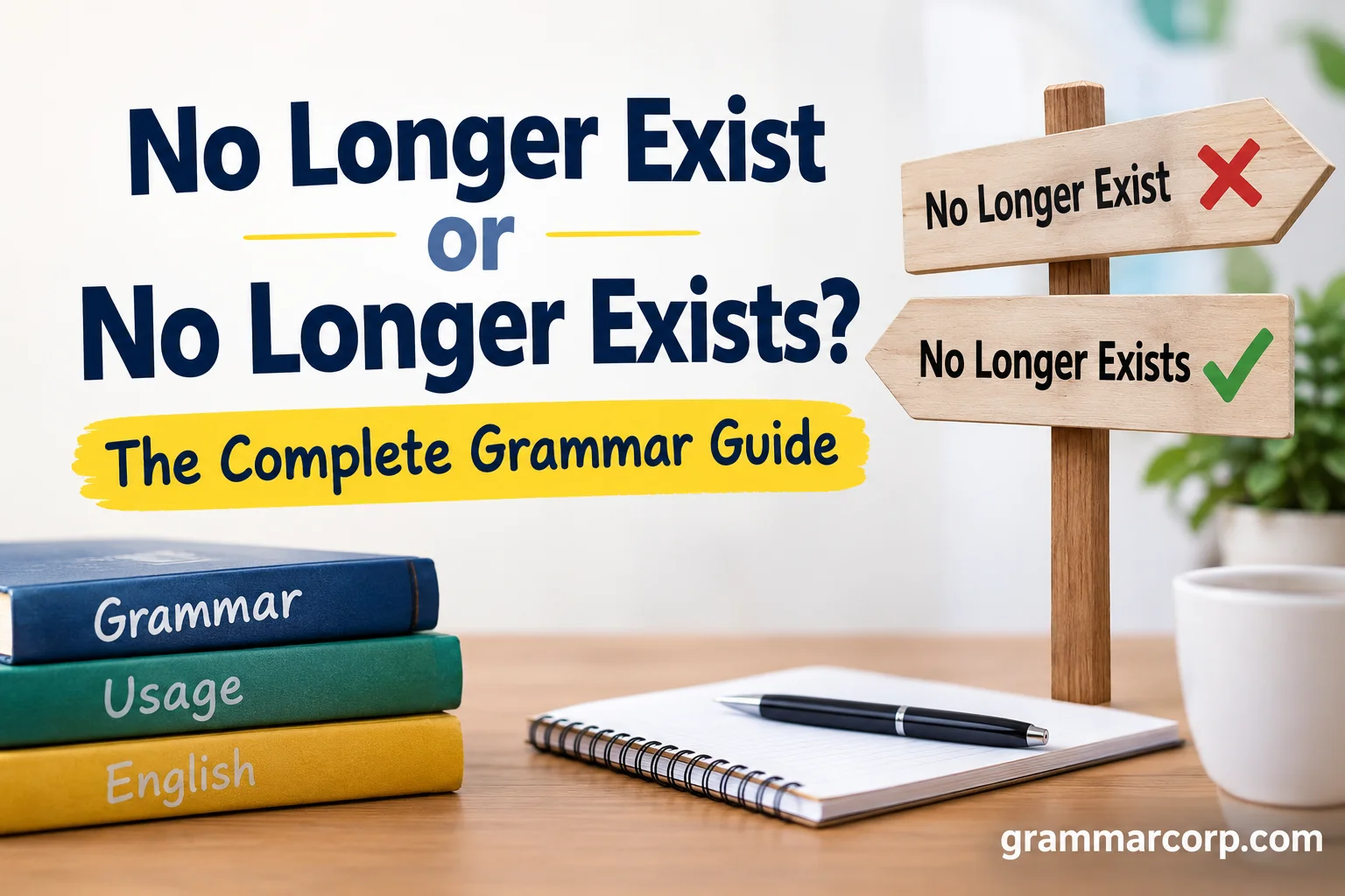No Longer Exist or No Longer Exists? The Complete Grammar Guide