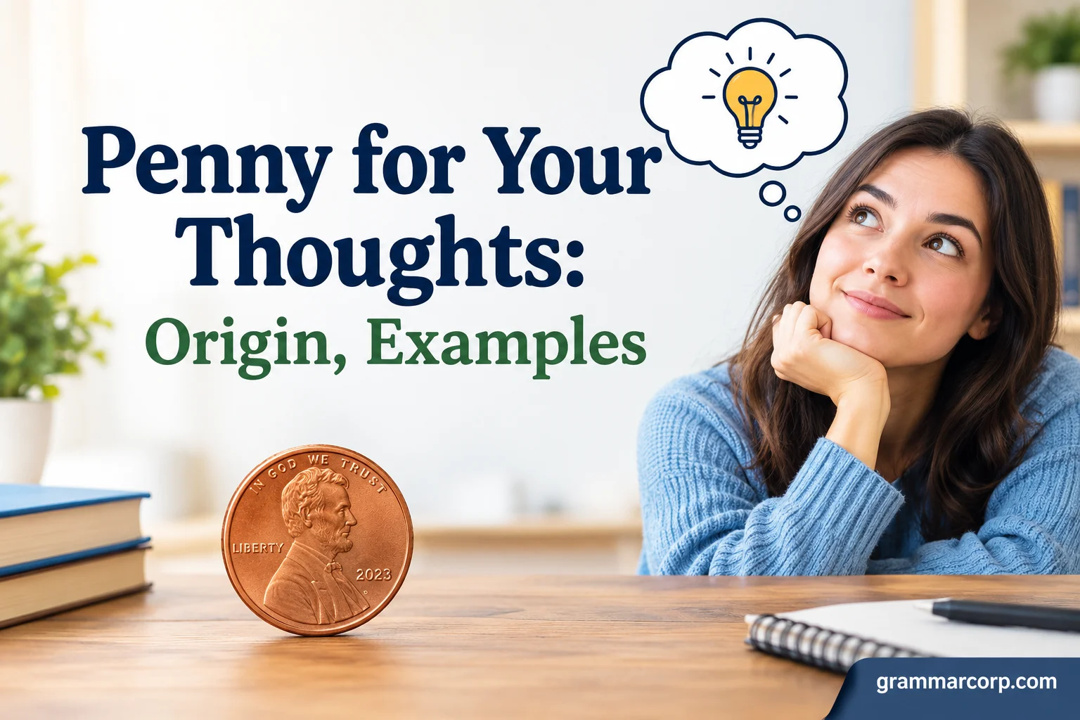 Penny for Your Thoughts: Origin, Examples