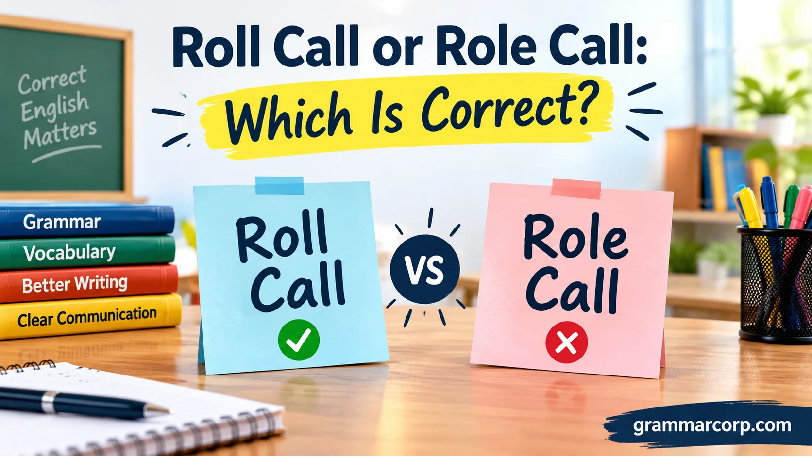 Roll Call or Role Call: Which Is Correct?