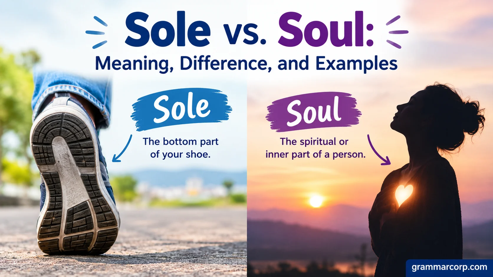 Sole vs. Soul: Meaning, Difference, and Examples