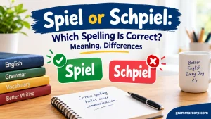 Spiel or Schpiel: Which Spelling Is Correct? Meaning, Differences