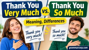 Thank You Very Much vs. Thank You So Much: Differences