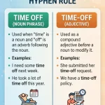 Time Off or Time-Off? Understanding the Hyphen Rule